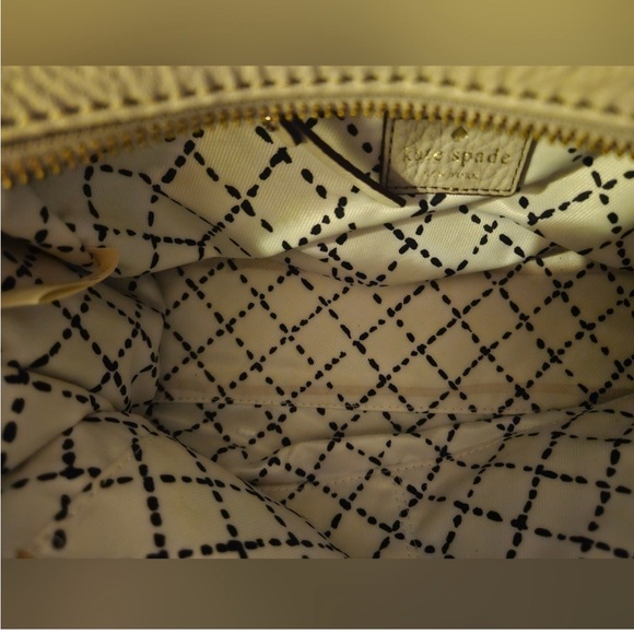 Kate Spade Grant Park Alida Shoulder Tote Wkru2640 In Moussfrost Taupe - Picture 10 of 11